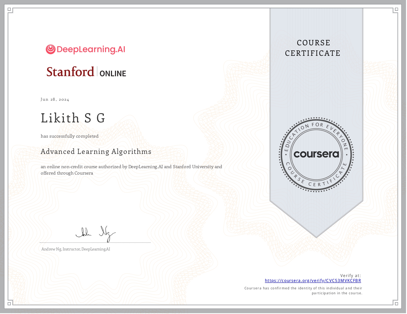 ML Certificate