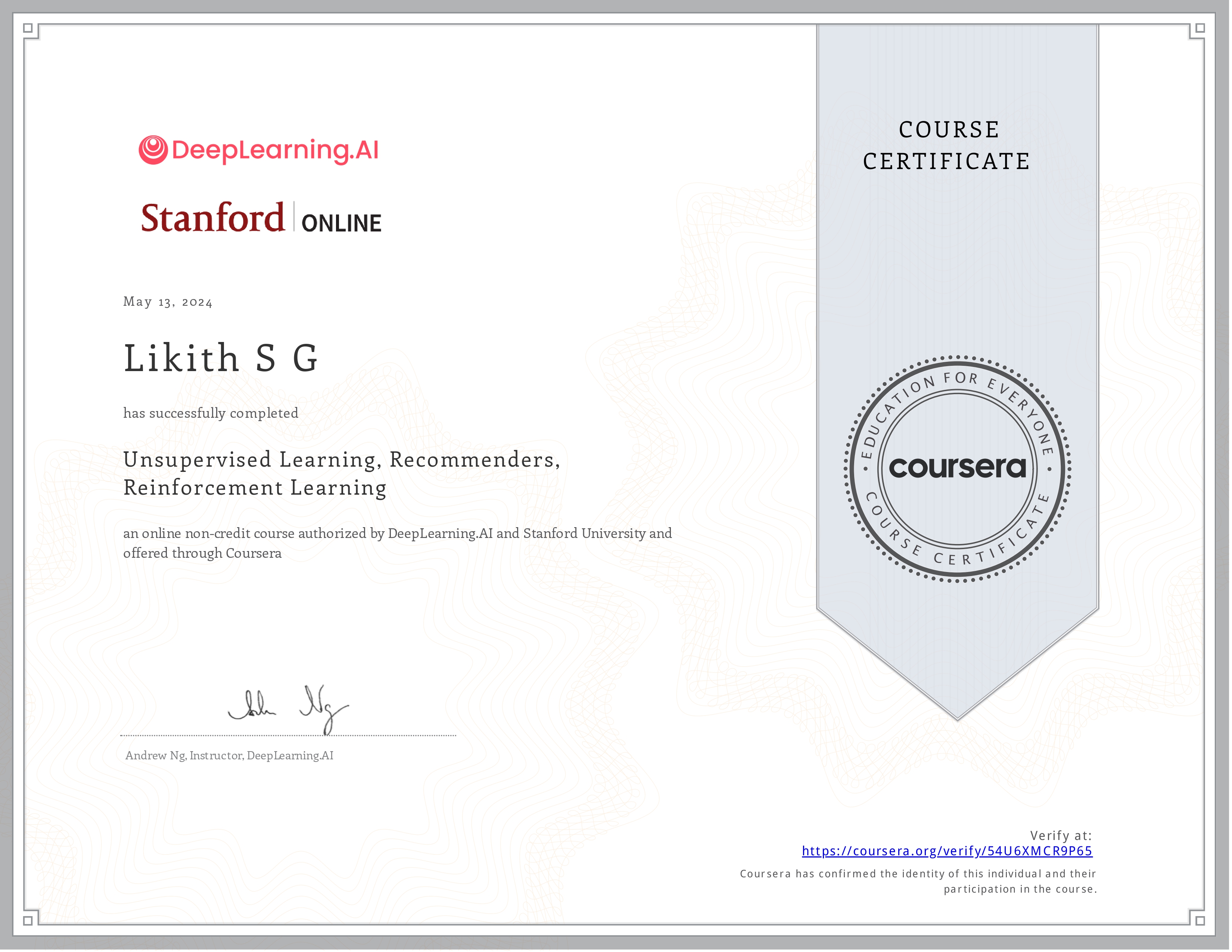 ML Certificate